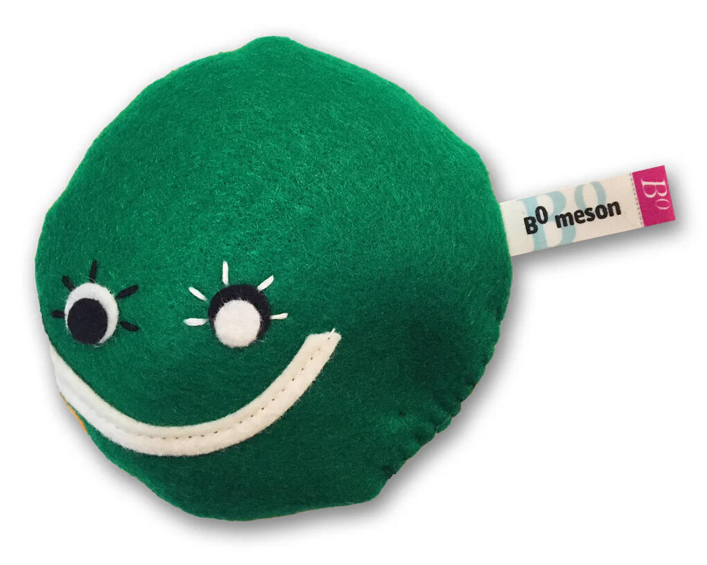 Particle Zoo B Meson Plushie A plushie B meson particle made my ParticeZoo for the SyracuseDrums custom drumsets (formerly B Meson Custom Percussion)